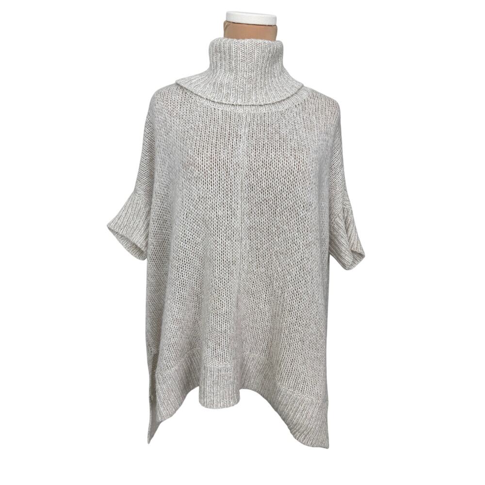 Alya Oversized sweater Ivory Short Sleeves Small